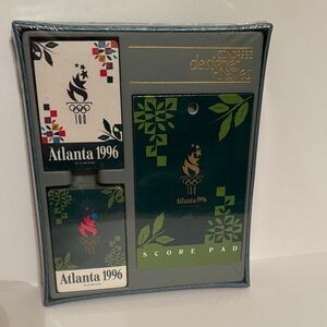 Atlanta 1996 Olympic two deck Playing cards and Score Pad Set